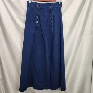NWT Lerner New York/ New York Line Vintage 90s Long Denim Skirt